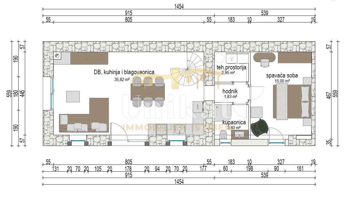 Casa in pietra ristrutturata vicino a Poreč
